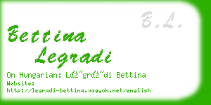 bettina legradi business card